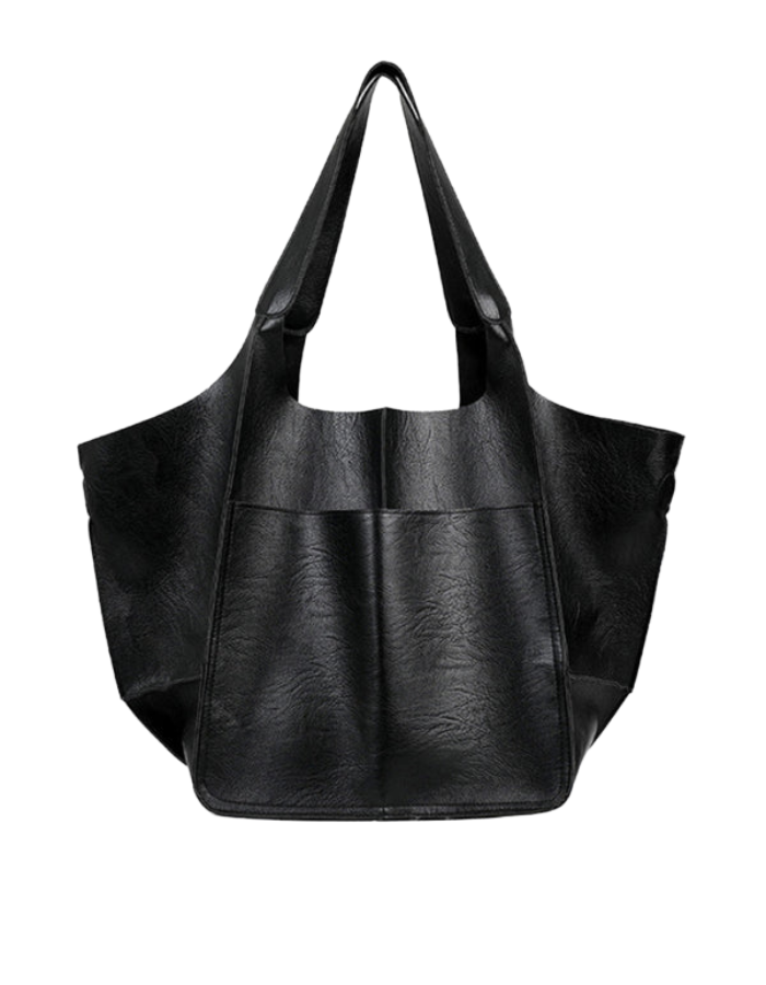 SHOPIQAT Simple Large Soft Leather Large Capacity One Shoulder Portable Tote Bag - Premium from shopiqat - Just $11.900! Shop now at shopiqat